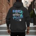 Daddy Of The Birthday Mermaid Family Matching Dad Papa Men's Hoodie Back Print