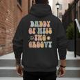 Daddy Dad Two Groovy Second Birthday Retro 2nd Bday Party Men's Hoodie Back Print