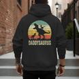 Daddy Dinosaur Daddysaurus 2 Kids For Dad Men's Hoodie Back Print
