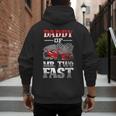 Daddy Of Mr Two Fast Two Fast 2 Curious 2nd Birthday Men's Hoodie Back Print