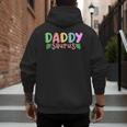 Daddy Saurus Kids Dinosaur Birthday Party Family Matching Men's Hoodie Back Print