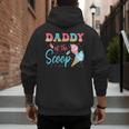 Daddy Of The Scoop Ice Cream Gender Reveal Baby Shower Men's Hoodie Back Print