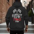 Daddy Of The Two Fast Second Birthday Racing Car Family Men's Hoodie Back Print