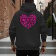 Daddy's Girl Father's Day Idea For a New Dad Men's Hoodie Back Print