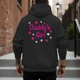 Daddy's Girl Shirt With Pink Lettering Men's Hoodie Back Print