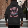 Daddy's Golf Buddy Cute Family Golfer Sport Fan Tee Matching Men's Hoodie Back Print
