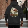 Daddysaurus Shirt T-Rex Dad Dinosaur Men's Hoodie Back Print