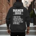 Dancer Dad Dancing Father Of A Dancer Dad Men's Hoodie Back Print