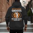 Daughter Basketball Sport Basketball Dad Mom Basketball Fan Men's Hoodie Back Print