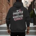 My Daughter Is A Marathon Runner Proud Mom & Dad Men's Hoodie Back Print My Daughter Is A Marathon Runner Proud Mom & Dad Men's Hoodie Back Print