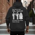 Dear Son-In-Law Father Of The Bride Dad Wedding Marriage Men's Hoodie Back Print