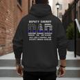 Deputy Sheriff Dad Much Cooler Fathers Day Thin Blue Line Men's Hoodie Back Print Deputy Sheriff Dad Much Cooler Fathers Day Thin Blue Line Men's Hoodie Back Print