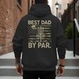 Disc Golf Frisbee Best Dad Par Camo US Flag Golfer Men's Hoodie Back Print Disc Golf Frisbee Best Dad Par Camo US Flag Golfer Men's Hoodie Back Print
