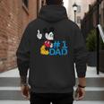 Disney Mickey Mouse Father's Day 1 Dad Men's Hoodie Back Print
