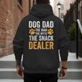 Dog Dad The Man The Myth The Snack Dealer Men's Hoodie Back Print Dog Dad The Man The Myth The Snack Dealer Men's Hoodie Back Print