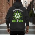 Dogs And Weed Dad Mom Dog Lover Cannabis Marijuana For Men Women Men's Hoodie Back Print Dogs And Weed Dad Mom Dog Lover Cannabis Marijuana For Men Women Men's Hoodie Back Print