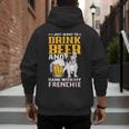 Drink Beer & Hang With My Frenchie French Bulldog Dad For Men Women Men's Hoodie Back Print