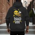 Family Bee Shirts Dad Daddy First Bee Day Outfit Birthday Men's Hoodie Back Print