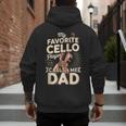 My Favorite Cello Player Calls Me Dad Fathers Day Men's Hoodie Back Print