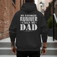 My Favorite Runner Calls Me Dad Father's Day Men's Hoodie Back Print
