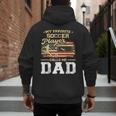 My Favorite Soccer Player Calls Me Dad US Flag Fathers Day Men's Hoodie Back Print