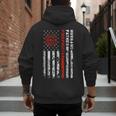 Firefighter Husband Father Fireman For Dad Men's Hoodie Back Print