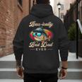 Fishing Father's Day Dad Fisherman Birthday Graphic Men's Hoodie Back Print