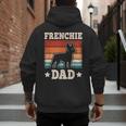 Frenchie Dad Retro French Bulldog Lover Daddy Men Men's Hoodie Back Print Frenchie Dad Retro French Bulldog Lover Daddy Men Men's Hoodie Back Print