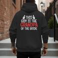 Grandpa Of The Bride Wedding Bride Grandfather Men Dad Men's Hoodie Back Print