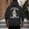 Grandpa Fathers Day Gnome For Men And Best Dad Pun Men's Hoodie Back Print