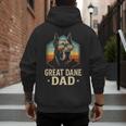 Great Dane Dad Vintage Men's Hoodie Back Print