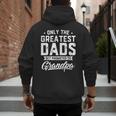 Greatest Dads Get Promoted To Grandpa Shirt Father's Day Men's Hoodie Back Print