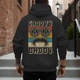 Groovy Daddy 60s Outfit 70s Themed Party Costume Dad Hippie Men's Hoodie Back Print Groovy Daddy 60s Outfit 70s Themed Party Costume Dad Hippie Men's Hoodie Back Print