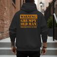 Grumpy Old Man Tee Shirt For Grandfathers Dads Father's Day Men's Hoodie Back Print