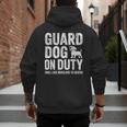 Guard Dog Will Lick Burglars Dog Mom Dad T-Shirt Men's Hoodie Back Print