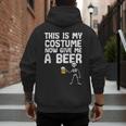 Halloween This Is My Costume Give Me Skeleton Dad Men Men's Hoodie Back Print