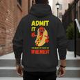 Hilarious Hot Dog Dad Joke Text Pun Dirty Joke -Barbecue Men's Hoodie Back Print