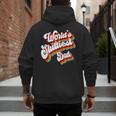 Humor Sarcastic Father's Day Adult Jokes World's Sluttiest Dad Small Men's Hoodie Back Print
