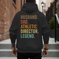 Husband Dad Athletic Director Legend Athletic Directors Men's Hoodie Back Print Husband Dad Athletic Director Legend Athletic Directors Men's Hoodie Back Print