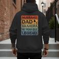 Husband Dad Grandpa 70 Year Old Legend 70th Birthday Vintage Men's Hoodie Back Print