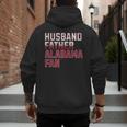 Husband Father Alabama Fan Fathers Day Alabama Dad Men's Hoodie Back Print