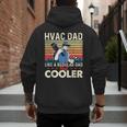 HVAC Dad Like A Regular Dad HVAC Technician AC Repairman Men's Hoodie Back Print