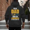 I'm A Dad And Engineer Father Day Engineering Men's Hoodie Back Print