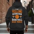 I'm Not Yelling This Is Just My Basketball Dad Voice Men's Hoodie Back Print