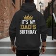 It's My Dad's Birthday Party Family Matching Small Men's Hoodie Back Print