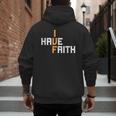 IVF I Have Faith IVF Mom IVF Dad Transfer Day Men's Hoodie Back Print