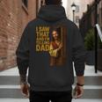 Jesus I Saw That I'm Telling Dad Religious Men's Hoodie Back Print