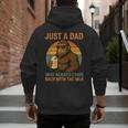 Just A Dad Who Always Came Back With The Milk Bigfoot Men's Hoodie Back Print