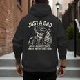 Just A Dad Who Always Came Back With The Milk Shirt Skeleton Men's Hoodie Back Print