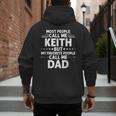 KEITH Name Father's Day Personalized Men Dad Men's Hoodie Back Print